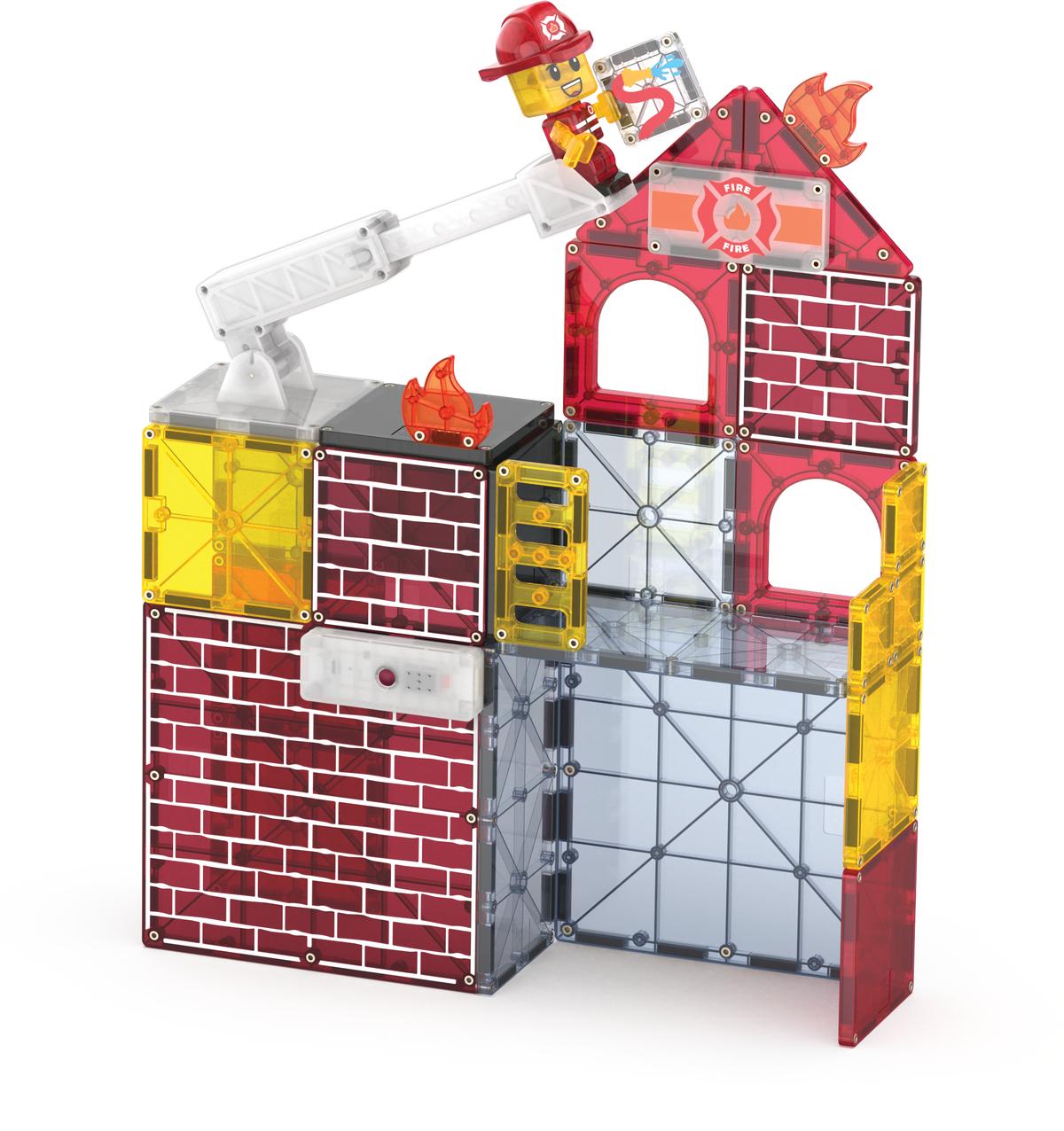 Magna-Tiles - Fire Station™ 50 Piece Set (90359) Magna Tiles