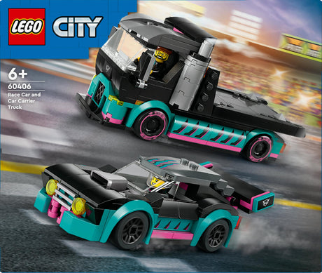 LEGO 60406 City Car Transporter with Racing Car, construction toy LEGO