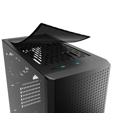 Sharkoon VS9 RGB , tower case (black, tempered glass) Sharkoon