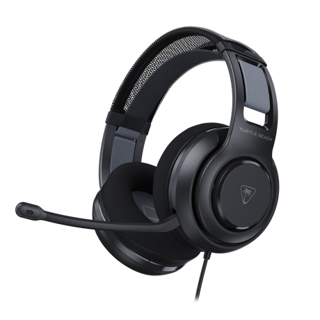 Turtle Beach Atlas 200 – Kablet headset – Sort – nærbillede af ørekoppens yderside