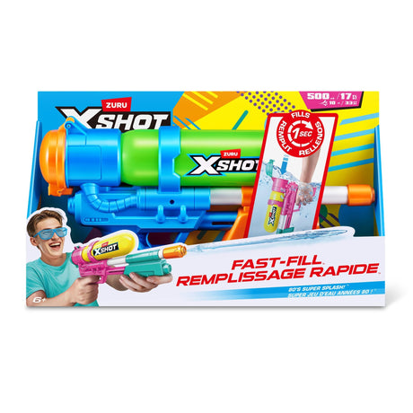 XSHOT - Water Fast Fill Retro Water Blaster (118197) X-Shot