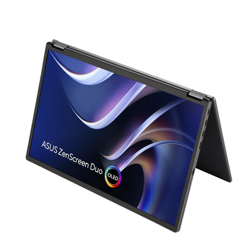 ASUS ZenScreen Duo OLED MQ149CD – set skråt forfra (vinkel 5)