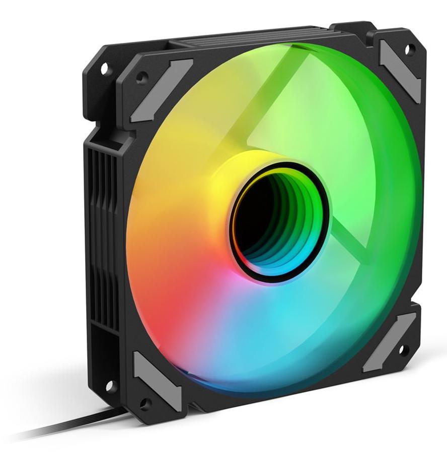 Sharkoon SHARK Mirror RGB PWM Black 120mm Infinity Mirror ARGB PC Case Fan Sharkoon