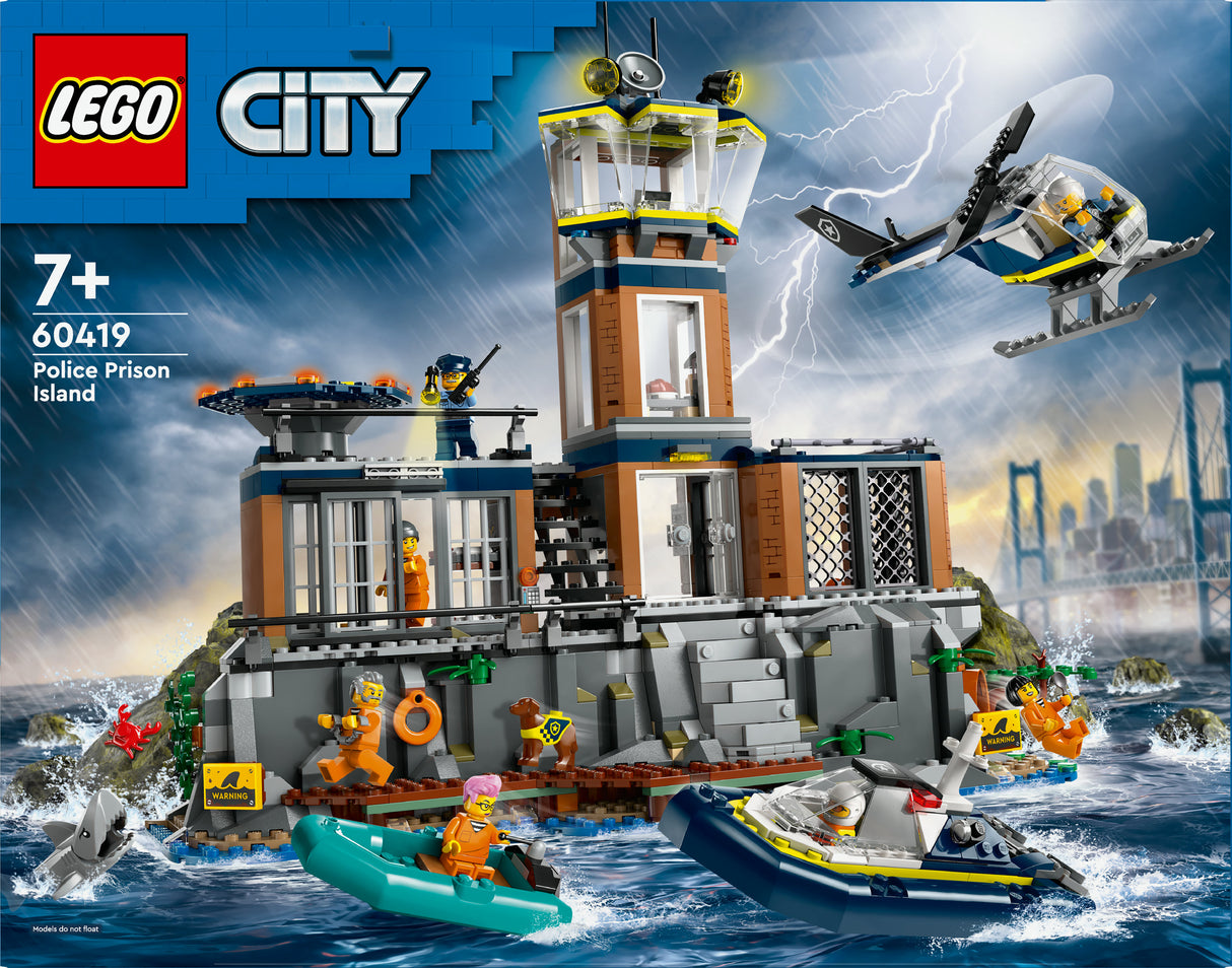 LEGO 60419 City Prison Island Police Station Construction Toy LEGO