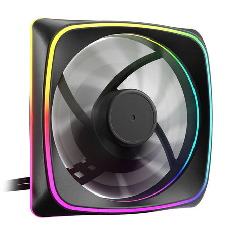 Sharkoon SHARK Lights RGB PWM Black 120mm ARGB PWM PC Case Fan Sharkoon