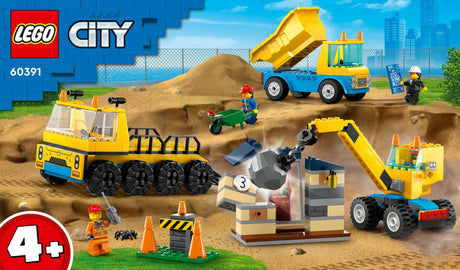 LEGO 60391 City Construction Vehicles and Crane with Wrecking Ball Construction Toy LEGO