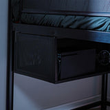 XROCKER CONTRA MID-SLEEPER GAMING BUNK BED WITH REVERSIBLE PROFILE - BLACK AND CAMO XROCKER