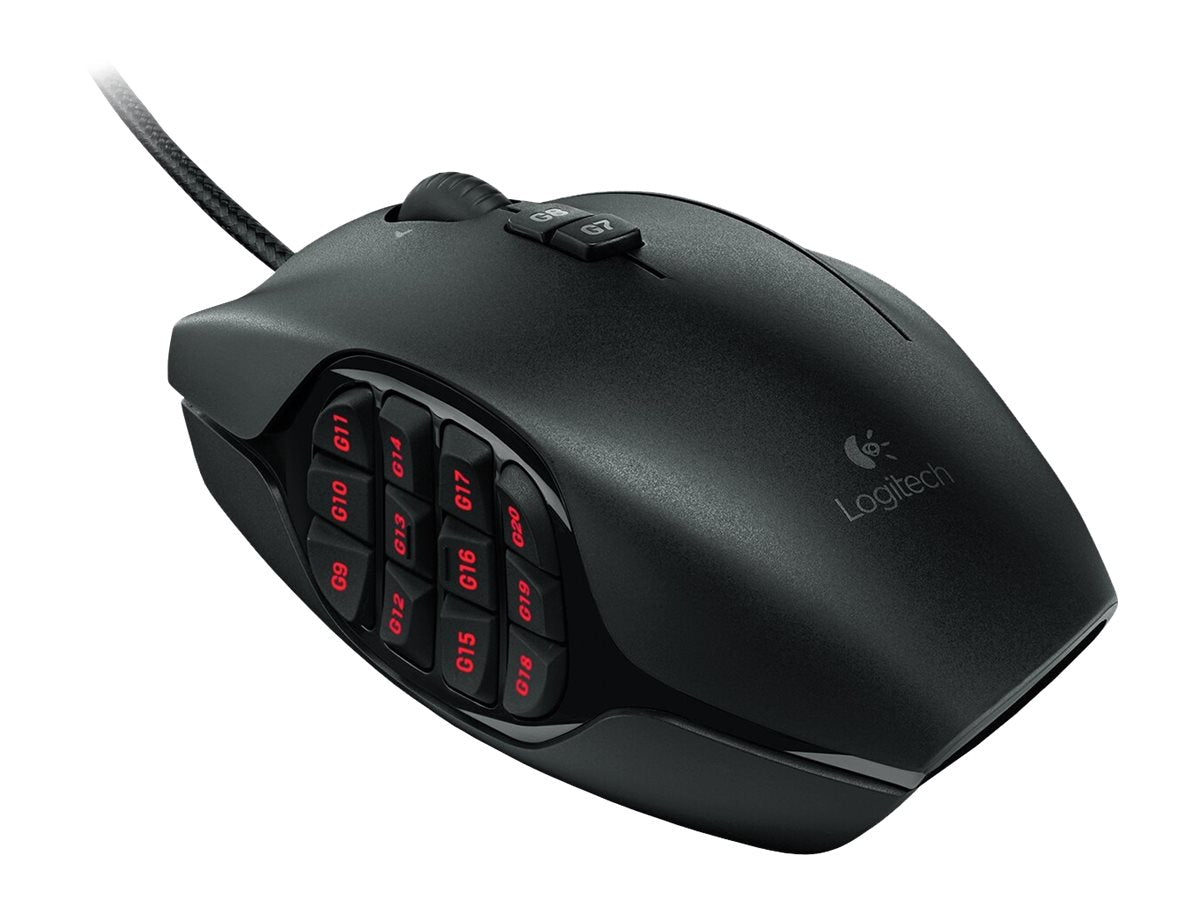 Logitech Gaming Mouse G600 MMO Laserkabel Schwarz