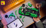 LEGO Technic 42241 – Grøn Bugatti Chiron Pur Sport – produktdetalje eller byggeeksempel 18