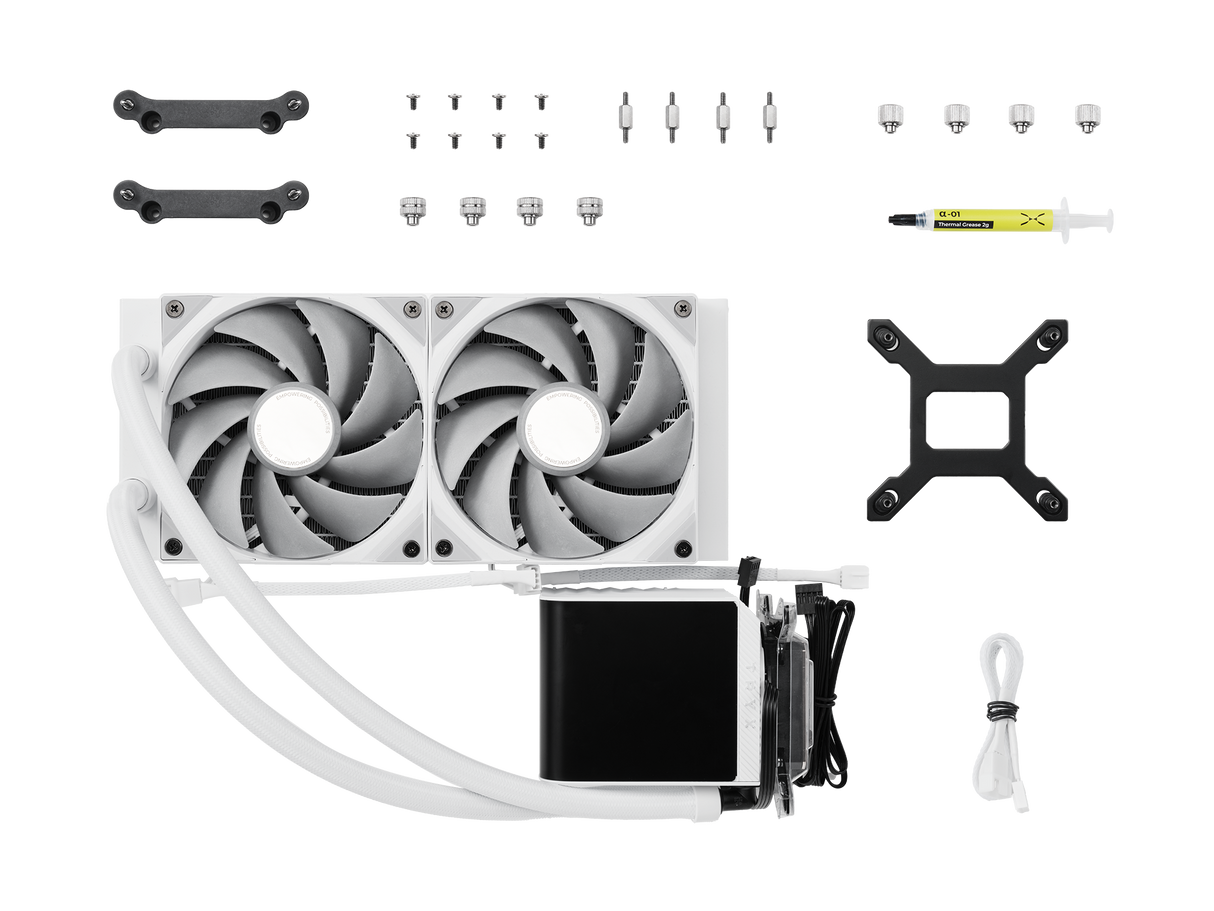 TRYX PANORAMA 240mm AIO Liquid Cooler Hvid TRYX