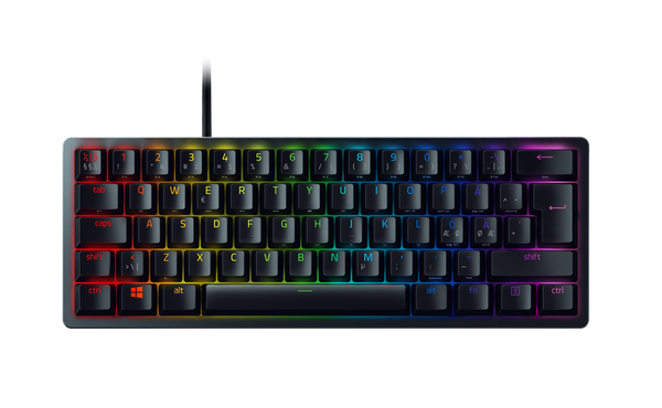 Razer Huntsman Mini – Mini 60% – Nordic – Clicky Purple – Sort