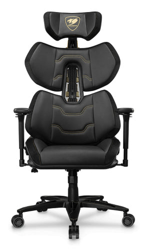 COUGAR Terminator Elite Gold, sort gamingstol – produktvisning