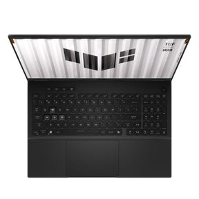 ASUS TUF Gaming F16 TUF608JMR-RV057W – tastatur og arbejdsflade set ovenfra