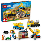 LEGO 60391 City Construction Vehicles and Crane with Wrecking Ball Construction Toy LEGO