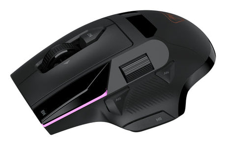 Turtle Beach Command MC5 – trådløs gamingmus, sort – Venstre side set oppefra