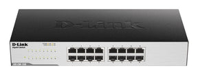 D-Link DGS-1016D – 16-port Gigabit desktop-switch – produktbillede 0
