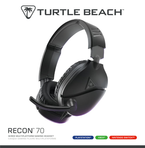 Turtle Beach Recon 70 – gamingheadset, sort – Emballagens front