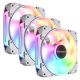 COUGAR Apolar 120ARGB, Reverse Blade, hvid 3 stk. kabinetblæser – produktvisning