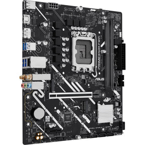 ASUS PRIME B760M-F WIFI – bundkort set ovenfra
