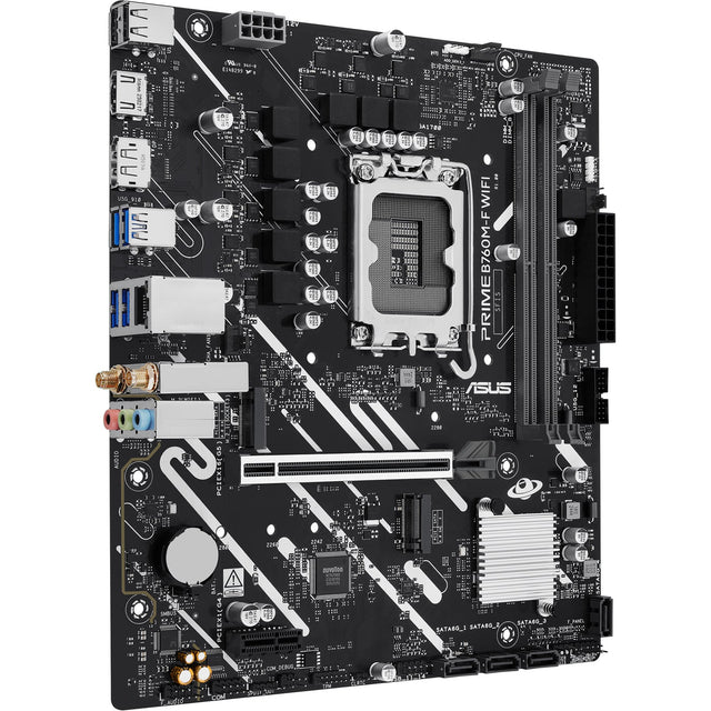 ASUS PRIME B760M-F WIFI – bundkort set ovenfra