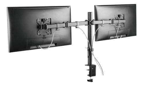 Deltaco - Dual Monitor Skærm Arm - 13