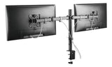 Deltaco - Dual Monitor Skærm Arm - 13"-32" Skærme - Sort Deltaco