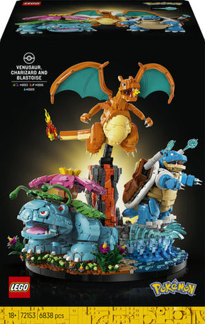 LEGO - Pokémon - Venusaur, Charizard and Blastoise (72153) Lego