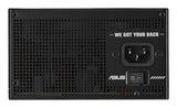 ASUS TUF Gaming 1000P – 1000 W Platinum strømforsyning – netstik og afbryder
