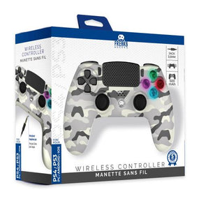 Freaks and Geeks trådløs PS4-controller – White Camo