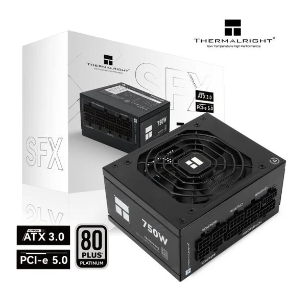 Thermalright TR-TPFX 750, 80+ Platinum modular PSU, SFX, Sort Thermalright