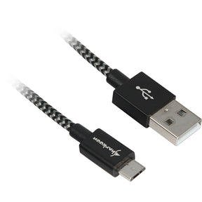 Sharkoon USB 2.0 A-B black / grey 0.5m - Aluminum + Braid Sharkoon