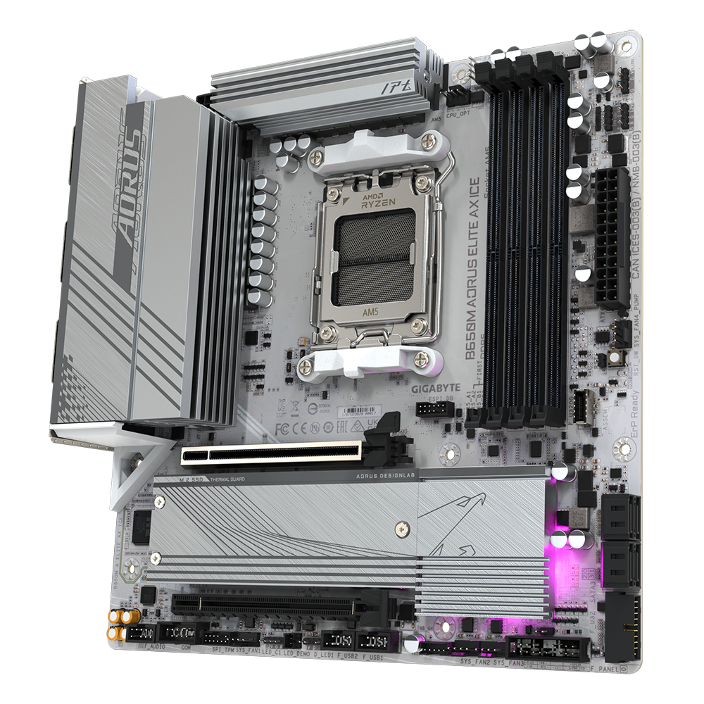 Gigabyte B650M AORUS ELITE AX ICE