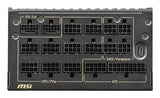 MSI MEG Ai1600T PCIE5 1600 W strømforsyning - 80 PLUS Titanium - visning 2