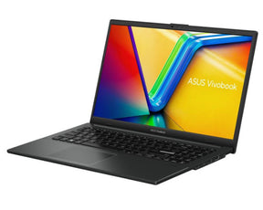 ASUS Vivobook Go 15 E1504FA-BQ5473 i Mixed Black med åben skærm set skråt forfra