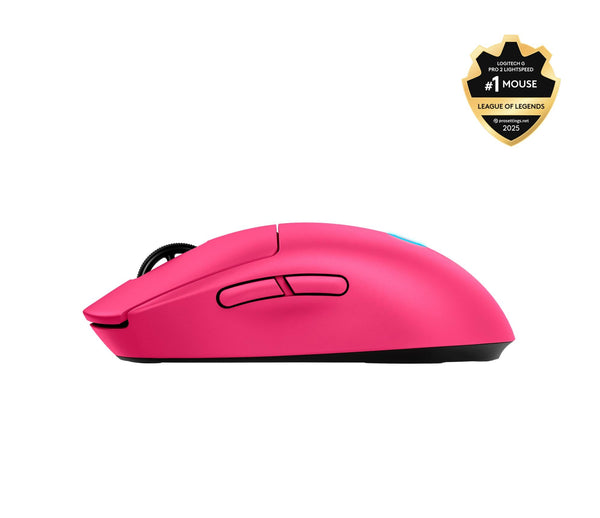 Logitech G PRO 2 LIGHTSPEED gamingmus - magenta