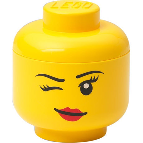 Room Copenhagen LEGO Storage Head "Whinky", mini, storage box (yellow) Room Copenhagen