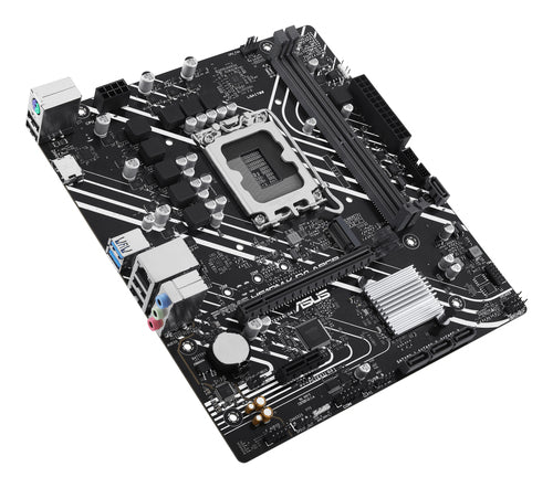 ASUS PRIME H610M-K D4 ARGB bundkort set fra oven