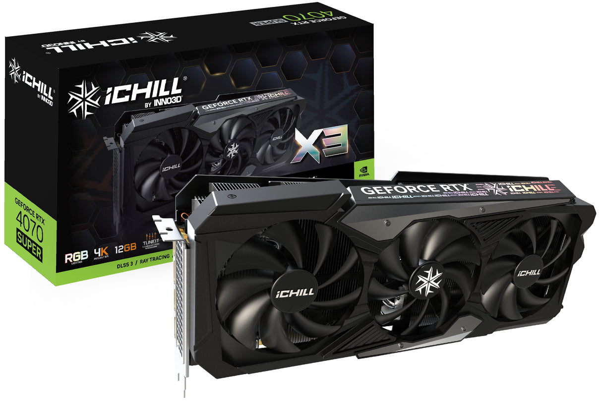 Inno3D iChiLL GeForce RTX 4070 Ti SUPER X3 16GB InnoVISION Multimedia Technologies