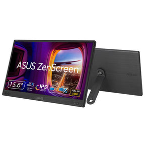 ASUS ZenScreen MB166CR – vist i en samlet opsætning
