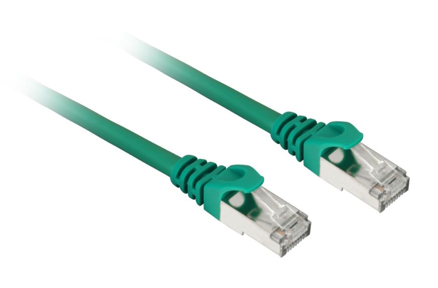 Sharkoon patch network cable SFTP, RJ-45, with Cat.7a raw cable (green, 2 meters) Sharkoon