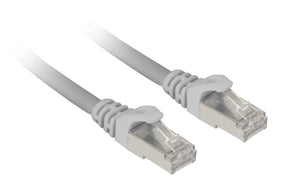 Gråt Sharkoon RJ45-netværkskabel med Cat7a-råkabel