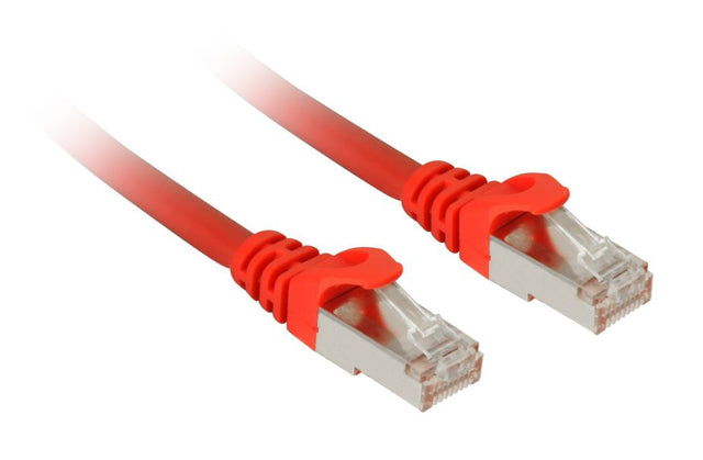 Rødt Sharkoon RJ45 patchkabel på 50 cm