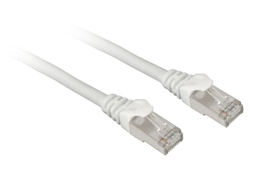 Hvidt Sharkoon RJ45 netværkskabel på 50 cm