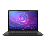 MSI VenturePro 16 A2RWEG-003FR – skærm og tastatur set forfra