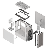 HAVN BF 360 – White Mid Tower kabinet med høj airflow og minimalistisk design HAVN