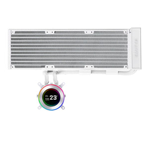 Lian Li HydroShift II LCD-C 360N – hvid, uden blæsere – produktbillede
