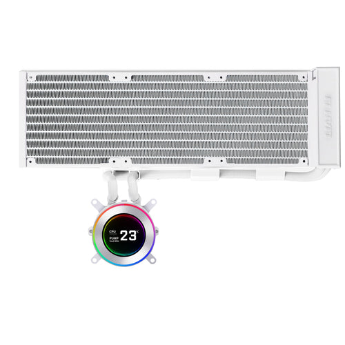 Lian Li HydroShift II LCD-C 360N – hvid, uden blæsere – produktbillede
