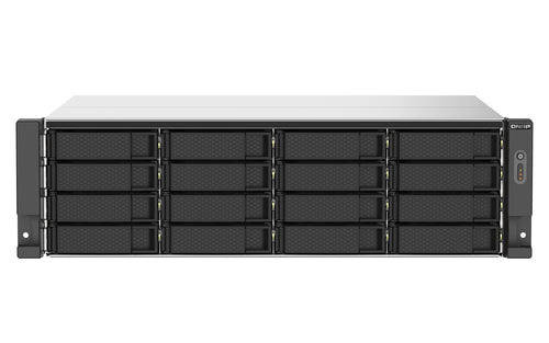 QNAP TS-1673AU-RP-16G – front med 16 drevbåse