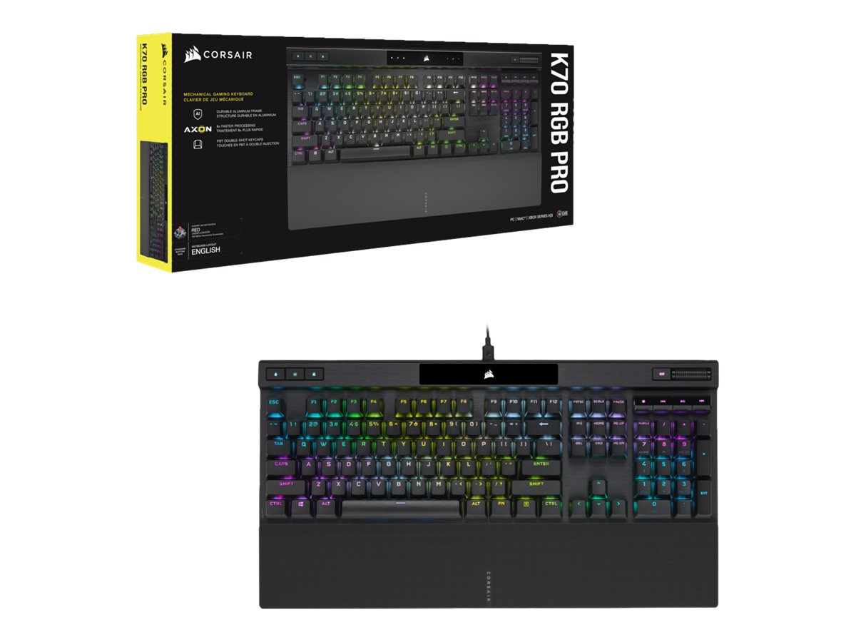 CORSAIR Gaming K70 RGB PRO Tastatur, mechanisch, RGB/16,8 Millionen Farben, Kabel Nordic 