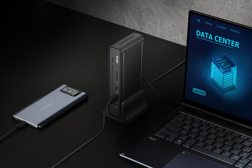 ASUS Triple Display USB-C Dock Duo DC301 – i en brugsopstilling